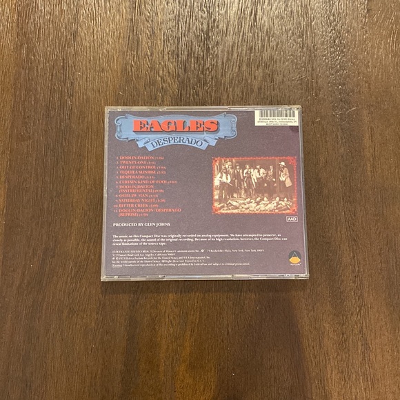 Eagles Desperado CD 11 Tracks Mfd. for BMG Direct - Picture 5 of 6